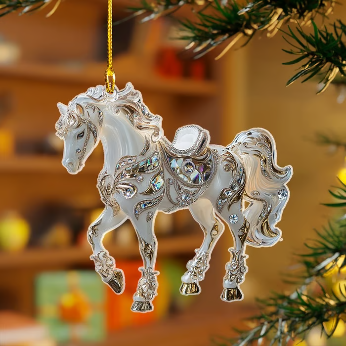 🔥Last 4 Hours 🎁Handmade Horse Christmas Ornament