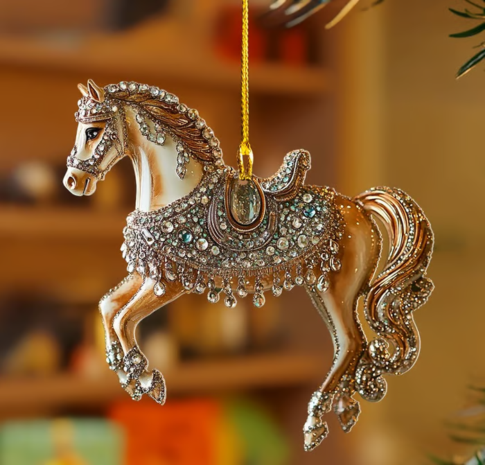 🔥Last 4 Hours 🎁Handmade Horse Christmas Ornament