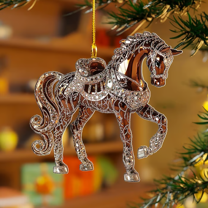 🔥Last 4 Hours 🎁Handmade Horse Christmas Ornament