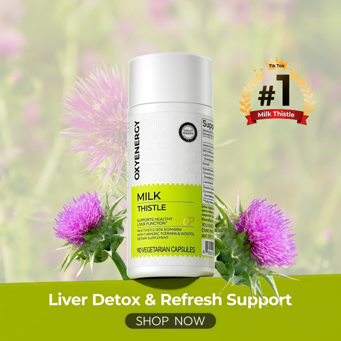 🌿Liver Detox Formula with Milk Thistle & Vitamins – 90 Caps