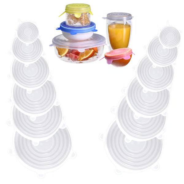 🔥Silicone Cover Stretch Lids Reusable Airtight Food Wrap Covers
