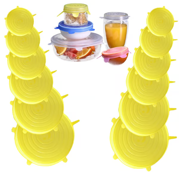 🔥Silicone Cover Stretch Lids Reusable Airtight Food Wrap Covers