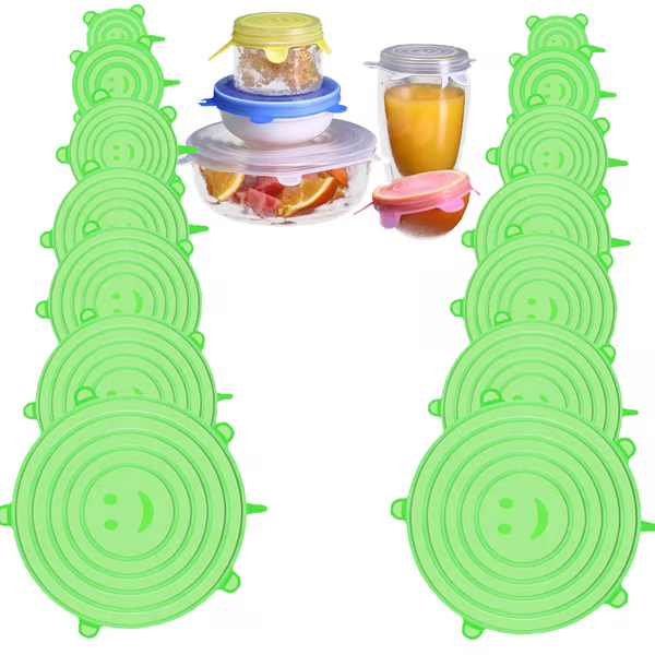 🔥Silicone Cover Stretch Lids Reusable Airtight Food Wrap Covers
