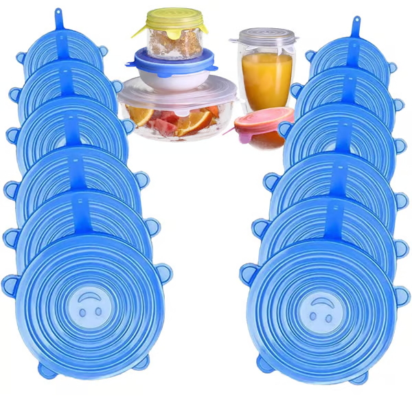 🔥Silicone Cover Stretch Lids Reusable Airtight Food Wrap Covers