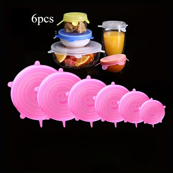 🔥Silicone Cover Stretch Lids Reusable Airtight Food Wrap Covers