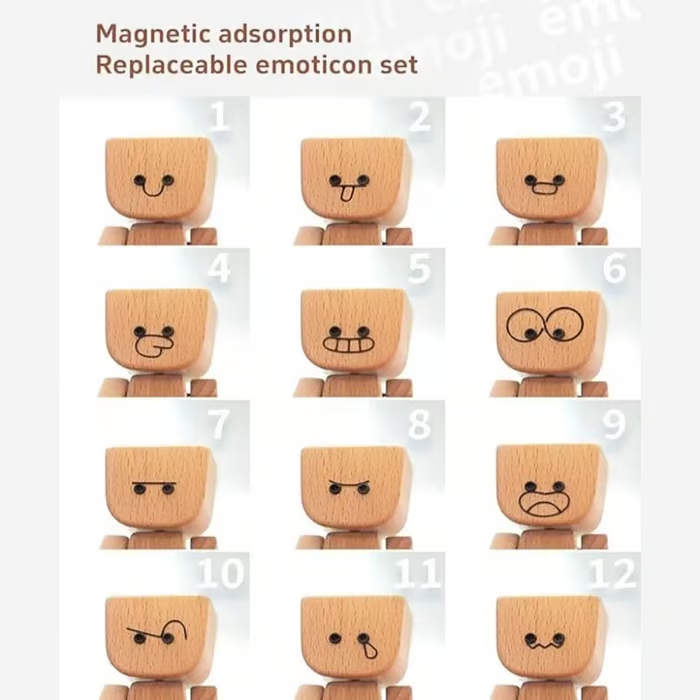 🔥Last Day 70% OFF✨Handmade Shaking Wooden Doll😆 - Sways with 12PCS Magnetic Emojis 🔥Last Day 60% OFF✨Handmade Shaking Wooden Doll😆 - Sways with 12PCS Magnetic Emojis