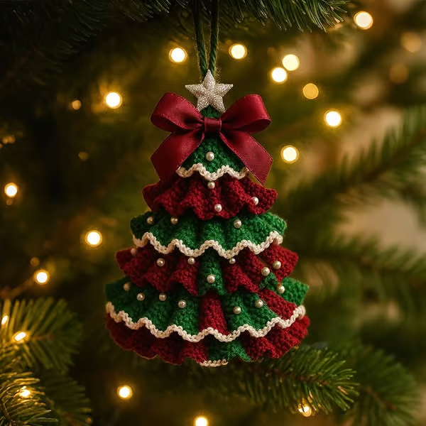 🎄 DIY Crochet Christmas Tree Kit – Create Your Own Holiday Magic