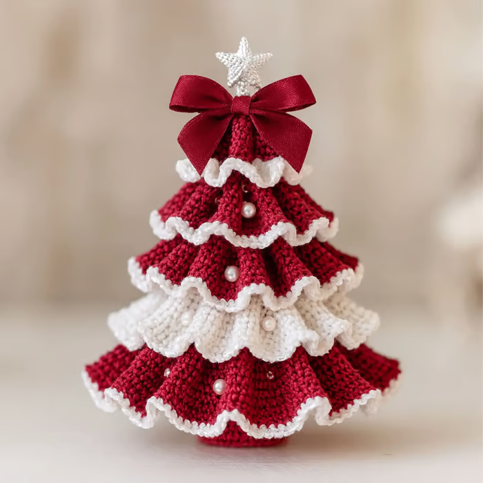 🎄 DIY Crochet Christmas Tree Kit – Create Your Own Holiday Magic