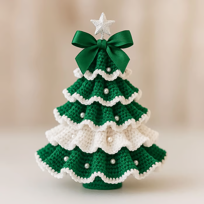 🎄 DIY Crochet Christmas Tree Kit – Create Your Own Holiday Magic