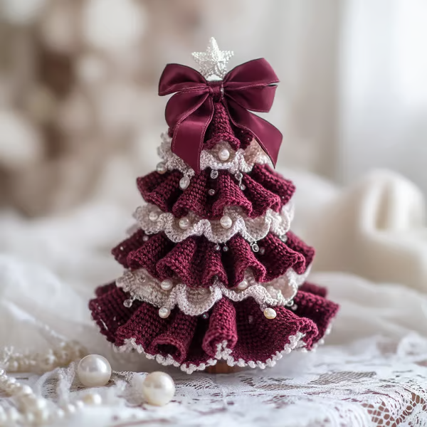 🎄 DIY Crochet Christmas Tree Kit – Create Your Own Holiday Magic