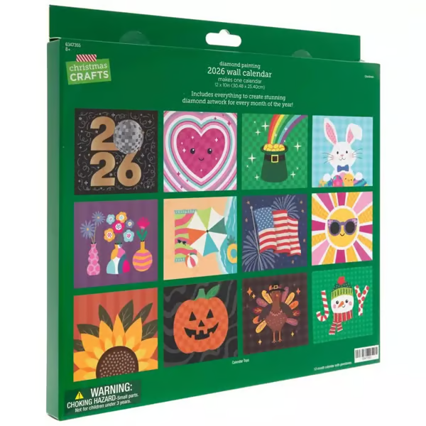 🔥LAST DAY SALE 70% OFF-📅2026 Wall Calendar Diamond Painting Kit (Beginners Friendily)