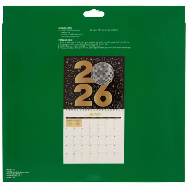 🔥LAST DAY SALE 70% OFF-📅2026 Wall Calendar Diamond Painting Kit (Beginners Friendily)