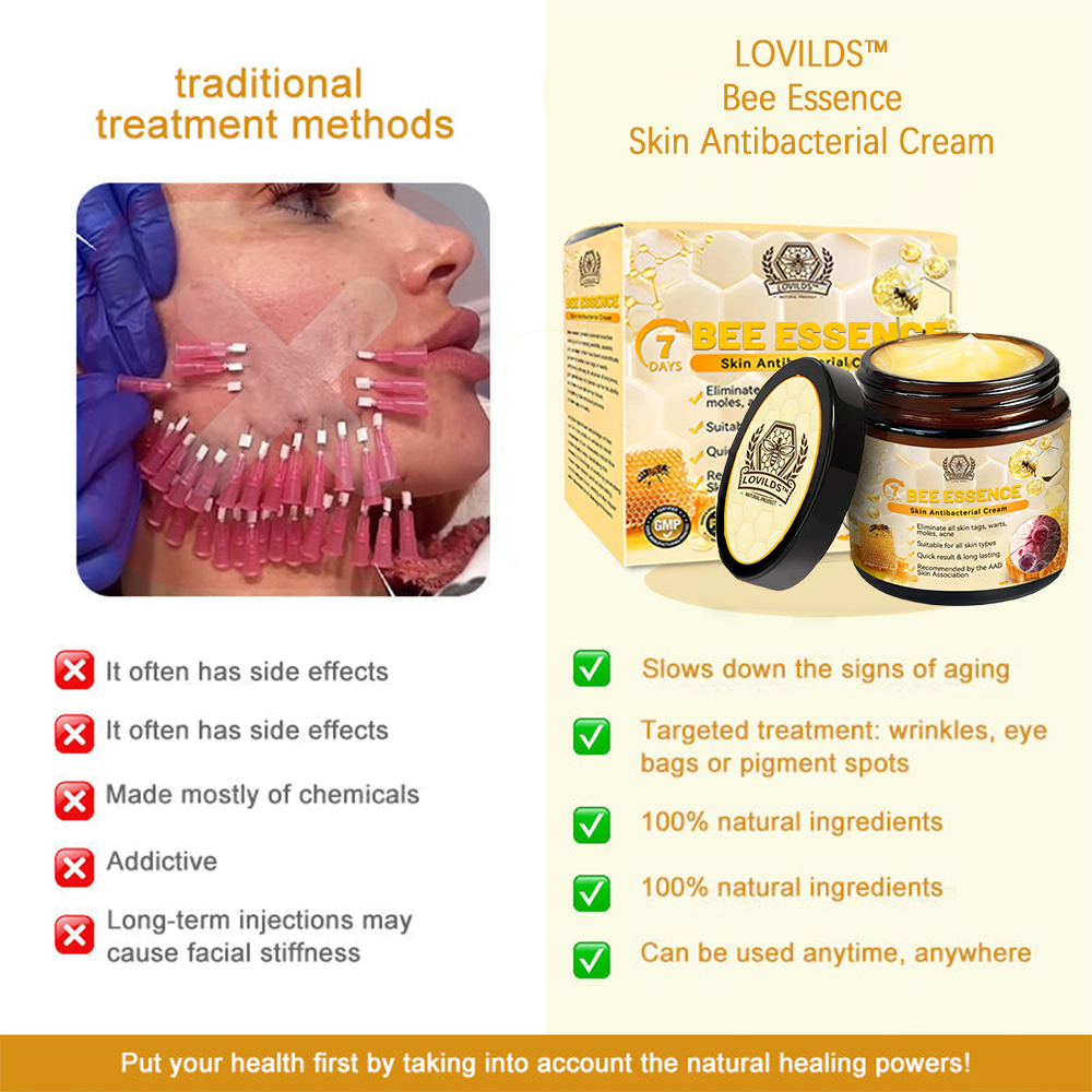š„LOVILDS⢠Bee Essence Skin Antibacterial Creamāused to treat a variety of skin diseases (AAD recommended).