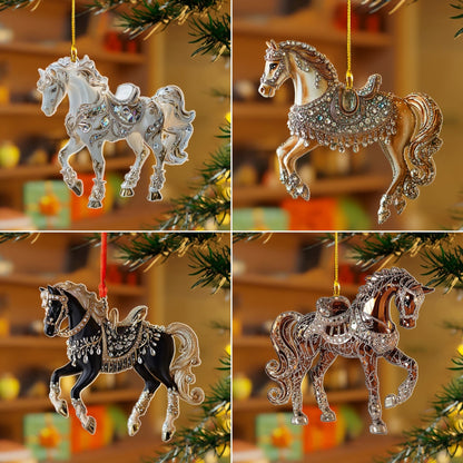🔥Last 4 Hours 🎁Handmade Horse Christmas Ornament