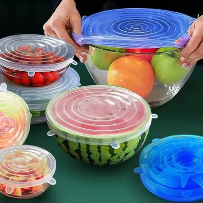 🔥Silicone Cover Stretch Lids Reusable Airtight Food Wrap Covers
