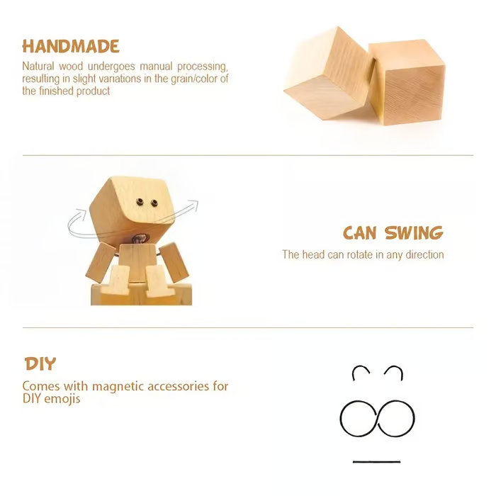 🔥Last Day 70% OFF✨Handmade Shaking Wooden Doll😆 - Sways with 12PCS Magnetic Emojis 🔥Last Day 60% OFF✨Handmade Shaking Wooden Doll😆 - Sways with 12PCS Magnetic Emojis